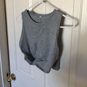 Grey crop top